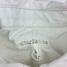 Load image into Gallery viewer, Boys Charlie &amp; Me, lightweight cotton long sleeve shirt, GUC, size 4,  