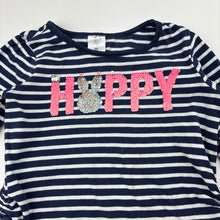Load image into Gallery viewer, Girls Target, cotton long sleeve tee / top, rabbit, marks on front, FUC, size 3,  