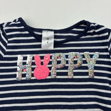 Load image into Gallery viewer, Girls Target, cotton long sleeve tee / top, rabbit, marks on front, FUC, size 3,  