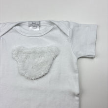 Load image into Gallery viewer, Unisex Britt, cotton tee / top, teddy bear, GUC, size 00,  