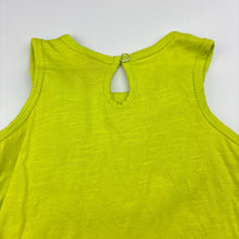 Load image into Gallery viewer, Girls Kids Stuff, lime green cotton top, L: 37cm, EUC, size 0,  