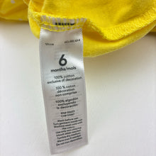 Load image into Gallery viewer, Girls Carters, yellow cotton summer romper, EUC, size 6 months,  