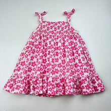 Load image into Gallery viewer, Girls Target, floral cotton summer dress, FUC, size 00, L: 35cm