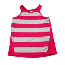 Load image into Gallery viewer, Girls Osh Kosh, pink &amp; white stripe sports / activewear top, GUC, size 6,  