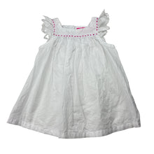 Load image into Gallery viewer, Girls KIDSAGOGO, embroidered lightweight cotton dress, EUC, size 3 months, L: 34cm