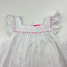Load image into Gallery viewer, Girls KIDSAGOGO, embroidered lightweight cotton dress, EUC, size 3 months, L: 34cm
