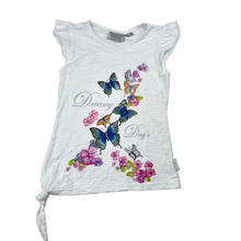 Load image into Gallery viewer, Girls WA Jacobs, cotton tee / top, butterflies, GUC, size 3-4,  