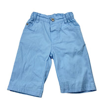 Load image into Gallery viewer, Boys Papoose, blue cotton pants, elasticated, EUC, size 000,  
