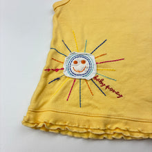 Load image into Gallery viewer, Girls Baby Poney, embroidered yellow cotton top, GUC, size 0,  