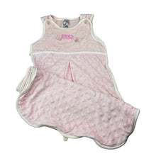 Load image into Gallery viewer, Girls Target, cotton lined velour sleeping bag, L: 61cm, EUC, size 0000,  
