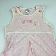 Load image into Gallery viewer, Girls Target, cotton lined velour sleeping bag, L: 61cm, EUC, size 0000,  