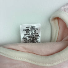 Load image into Gallery viewer, Girls Target, cotton lined velour sleeping bag, L: 61cm, EUC, size 0000,  