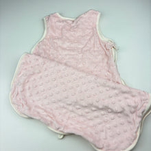 Load image into Gallery viewer, Girls Target, cotton lined velour sleeping bag, L: 61cm, EUC, size 0000,  