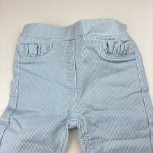 Load image into Gallery viewer, Girls M &amp; Co, striped stretchy pants, elasticated, Inside leg: 39cm, EUC, size 3-4,  