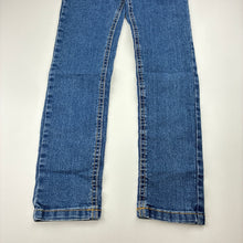 Load image into Gallery viewer, Girls Kids &amp; Co, stretch denim jeans, adjustable, Inside leg: 50cm, GUC, size 6,  