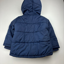 Load image into Gallery viewer, Boys Target, navy puffer jacket / coat, GUC, size 3,  