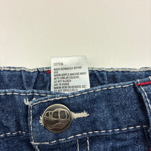 Load image into Gallery viewer, Boys H&amp;T, denim cargo shorts, adjustable, dinosaurs, GUC, size 2,  