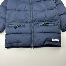 Load image into Gallery viewer, Boys Country Road, cotton lined navy puffer jacket / coat, two way zip, EUC, size 2-3,  