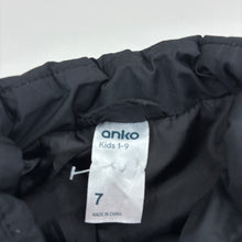 Load image into Gallery viewer, Unisex Anko, black puffer vest / sleeveless jacket, EUC, size 7,  