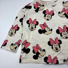 Load image into Gallery viewer, Girls Zara, Disney Minnie Mouse cotton long sleeve tee / top, FUC, size 3-4,  