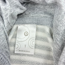 Load image into Gallery viewer, Girls Target, striped short sleeve zip hoodie sweater, FUC, size 1,  