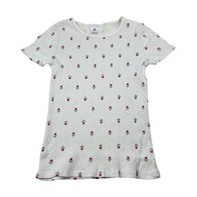 Load image into Gallery viewer, Girls Target, ribbed stretchy floral tee / top, FUC, size 8,  