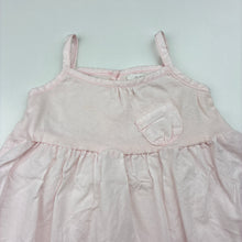 Load image into Gallery viewer, Girls purebaby, pink organic cotton summer dress, GUC, size 00, L: 38cm