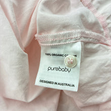 Load image into Gallery viewer, Girls purebaby, pink organic cotton summer dress, GUC, size 00, L: 38cm