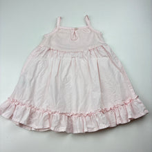 Load image into Gallery viewer, Girls purebaby, pink organic cotton summer dress, GUC, size 00, L: 38cm