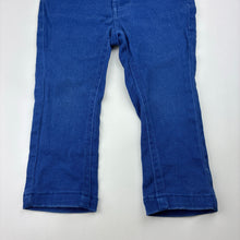 Load image into Gallery viewer, Boys Pumpkin Patch, blue stretch cotton pants, adjustable, FUC, size 1,  