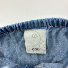 Load image into Gallery viewer, Girls Target, chambray cotton summer playsuit / romper, GUC, size 000,  