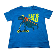 Load image into Gallery viewer, Boys Anko, blue cotton tee / top, dinosaur, EUC, size 4,  