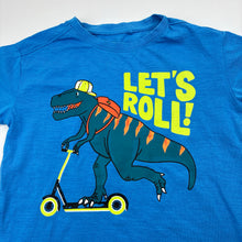 Load image into Gallery viewer, Boys Anko, blue cotton tee / top, dinosaur, EUC, size 4,  