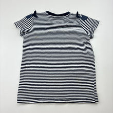 Load image into Gallery viewer, Unisex Seed, navy stripe cotton tee / top, whales, FUC, size 1,  