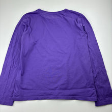 Load image into Gallery viewer, Girls Anko, purple cotton long sleeve top, butterfly, EUC, size 9,  