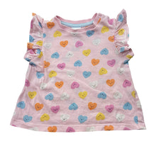 Load image into Gallery viewer, Girls Dymples, cotton tee / top, hearts, FUC, size 00,  