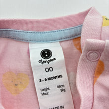 Load image into Gallery viewer, Girls Dymples, cotton tee / top, hearts, FUC, size 00,  