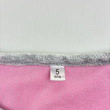 Load image into Gallery viewer, Girls pink, velour pyjama top, unicorn, GUC, size 5,  