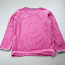 Load image into Gallery viewer, Girls pink, velour pyjama top, unicorn, GUC, size 5,  