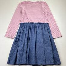 Load image into Gallery viewer, Girls Milkshake, spliced cotton dress, sequin rainbow, FUC, size 8, L: 66cm
