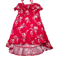 Load image into Gallery viewer, Girls Target, viscose floral summer dress, GUC, size 10, L: 68cm at front