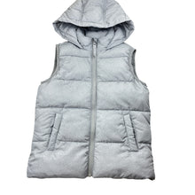 Load image into Gallery viewer, Unisex Cotton On, light grey hooded puffer vest, EUC, size 3-4,  