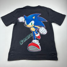 Load image into Gallery viewer, Boys SEGA, SONIC THE HEDGEHOG cotton tee / top, wash fade, FUC, size 7,  