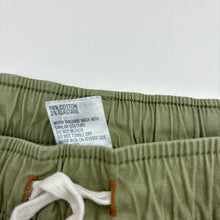 Load image into Gallery viewer, Boys Anko, green stretch cotton shorts, elasticated, FUC, size 12,  