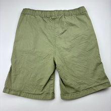 Load image into Gallery viewer, Boys Anko, green stretch cotton shorts, elasticated, FUC, size 12,  