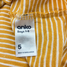 Load image into Gallery viewer, Boys Anko, cotton long sleeve tee / top, bear, GUC, size 5,  