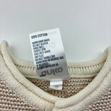 Load image into Gallery viewer, Unisex Anko, knitted cotton cardigan / sweater, EUC, size 0000,  