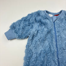 Load image into Gallery viewer, Unisex Baby Berry, blue fleece sleeping bag, L: 66cm, GUC, size 0,  