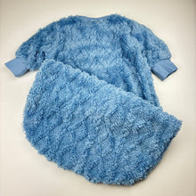 Load image into Gallery viewer, Unisex Baby Berry, blue fleece sleeping bag, L: 66cm, GUC, size 0,  