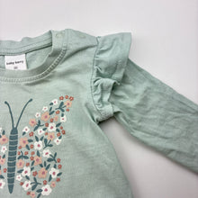 Load image into Gallery viewer, Girls Baby Berry, cotton long sleeve tee / top, butterfly, GUC, size 00,  